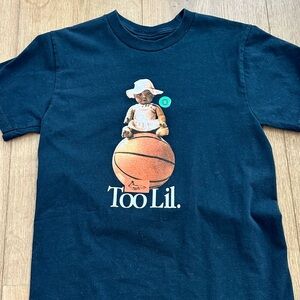 overtime “too lil” basketball shirt